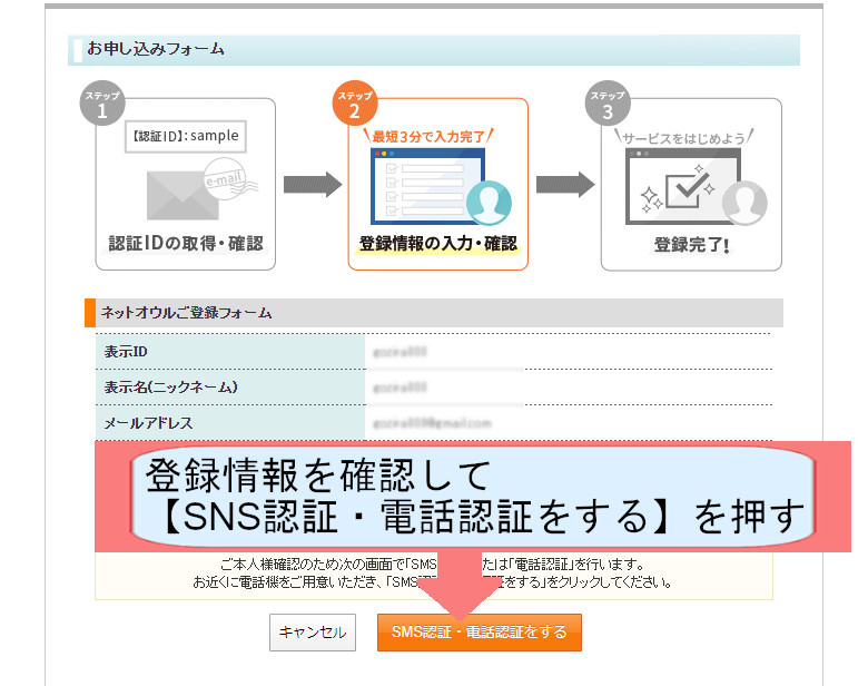 スターサーバー契約紹介画像-ネットオウル会員登録-SNS認証をする