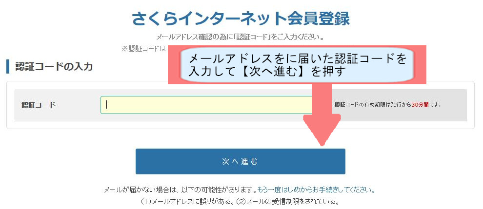 お名前ドットコム契約紹介画像-次へ進むを押す